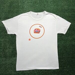Burger King Can You Top That Candy Burger Graphic T-Shirt Mens Medium White